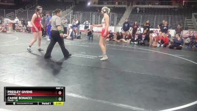 W 144 lbs Round 3 (3 Team) - Cassie Bonacci, Texas vs Presley Givens, Arizona