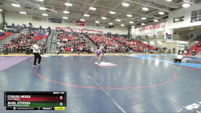 157 lbs Semifinal - Cyruss Meeks, CSU-Pueblo vs Basil Othman, San Francisco State