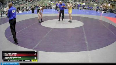 162 lbs Semis & 1st Wrestleback (8 Team) - Palmer Smith, Crook County vs Ashton Swanson, Sweet Home