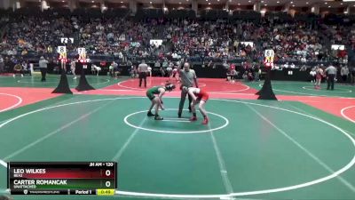 120 lbs Cons. Round 2 - Carter Romancak, Unattached vs Leo Wilkes, BEA2