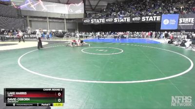 3A 150 lbs Champ. Round 2 - Lake Harris, Yelm vs David Osborn, University