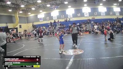 80 lbs Semifinal - Mario Ratliff, West Wateree Wrestling Club vs Ashton Durnin, Unattached