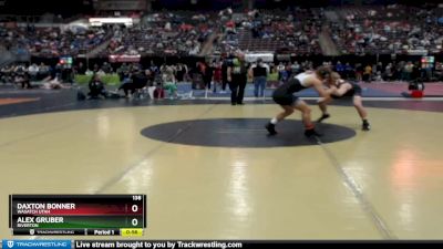 138 lbs Cons. Round 4 - Alex Gruber, Riverton vs Daxton Bonner, Wasatch Utah