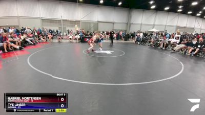 132 lbs Round 2 (6 Team) - Gabriel Mortensen, North Dakota Blue vs Tye Linser, Indiana