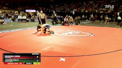 132 Class 4 lbs Semifinal - Draegen Orine, Seckman vs Cooper Nally, Lee`s Summit