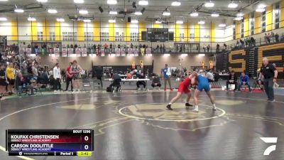 126 lbs 1st Place Match - Koufax Christensen, Sebolt Wrestling Academy vs Carson Doolittle, Sebolt Wrestling Academy