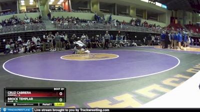 165 lbs Placement (16 Team) - Cruz Cabrera, Norfolk vs Brock Templar, Blair