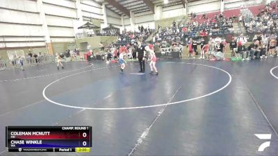 84 lbs Champ. Round 1 - Coleman McNutt, MN vs Chase Winkle, WA