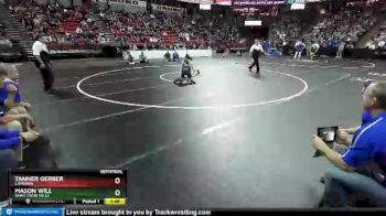 D3-132 lbs Semifinal - Tanner Gerber, Cameron vs Mason Will, Saint Croix Falls
