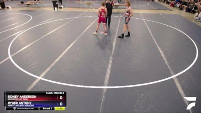 120 lbs Cons. Round 2 - Ryder Antony, Wrestling Brotherhood vs Sidney Anderson, Shakopee Mat Club