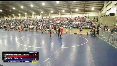 126 lbs Cons. Round 3 - Giovanni Martinez Chavez, AZ vs Kadrick Lewallen, NV