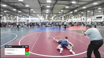 138 lbs Quarterfinal - Ryder Kinneman, Thorobred WC vs Gage Palace, Grindhouse WC