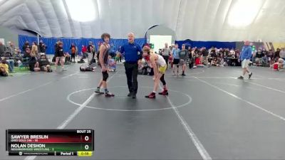 88 lbs Round 7 (8 Team) - Sawyer Breslin, Ohio Gold 24k vs Nolan Deshon, Neighborhood Wrestling