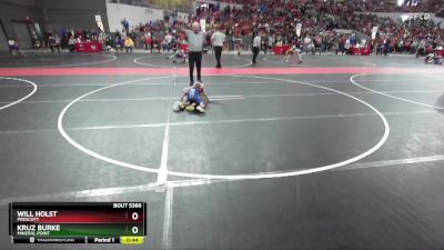 54 lbs Quarterfinal - Kruz Burke, Mineral Point vs Will Holst, Prescott