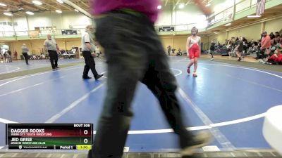 105-110 lbs Semifinal - Dagger Rooks, Webb City Youth Wrestling vs Jed Grise, Apache Wrestling Club