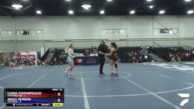 152 lbs Placement Matches (8 Team) - Luana Stathopoulos, California Red vs Desza Munson, Colorado