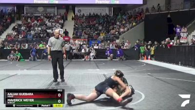 125 lbs Quarterfinal - Aaliah Guebara, Maize vs Maverick Weyer, Bobcat