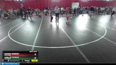 67 lbs Cons. Round 2 - Harlan Schulz, Wisconsin vs Aamon Wineski, Wisconsin