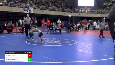 52 lbs Consi Of 8 #1 - Jace Iozia, Elmwood Park, NJ vs Mason Miranda, Sicklerville, NJ