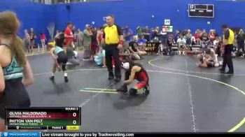 75 lbs Round 2 (6 Team) - Olivia Maldonado, Hastings Wrestling Academy vs Payton Van Pelt, Untouchables Purple