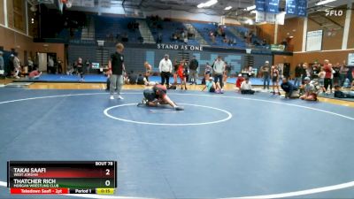 115-121 lbs Round 2 - Thatcher Rich, Morgan Wrestling Club vs Takai Saafi, West Jordan