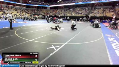 105 Class 1 lbs Semifinal - Jasmynne Green, Sikeston vs Delanie Smith, Mid-Buchanan