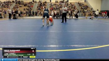 133 lbs Semifinal - Reece Barnhardt, University Of Mary vs Lane Cowell, Iowa Central Community College