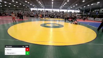 106 lbs Semifinal - Brady Byrd, IN vs Jack Bergmann, NJ