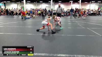 92 lbs Round 4 (8 Team) - Jameson Shawver, Savage Barn Brothers vs Levi Goodman, Virginia Partriots