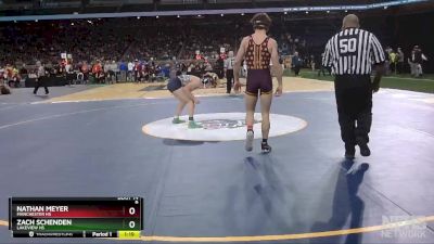 D4-138 lbs Champ. Round 1 - Nathan Meyer, Manchester HS vs Zach Schenden, Lakeview HS