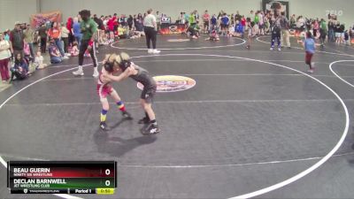 41 lbs Cons. Semi - Beau Guerin, Ninety Six Wrestling vs Declan Barnwell, Jet Wrestling Club