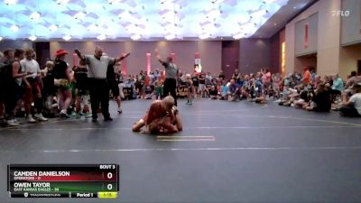 78 lbs Round 2 (4 Team) - Owen Tayor, East Kansas Eagles vs Camden Danielson, Operators