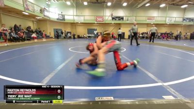 115-120 lbs Round 1 - Paxton Reynolds, Webb City Youth Wrestling vs `Fiery` Irie Wait, Terminator Wrestling Academy