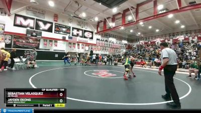 138 lbs Cons. Round 3 - Jayden Ekong, Long Beach Poly vs Sebastian Velasquez, AB Miller