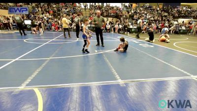 49 lbs Semifinal - Eli Ritch-Mogg, El Reno Wrestling Club vs Knoxson Leslie, Choctaw Ironman Youth Wrestling