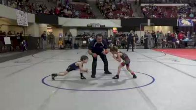 49 lbs Champ. Round 2 - Nate Francis, Fergus Wrestling Club vs Greyson Eischens, Helena Wrestling Club