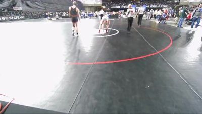 2A 145 lbs Champ. Round 1 - Matthew Gore, Orting vs Ben Johanson, Washougal