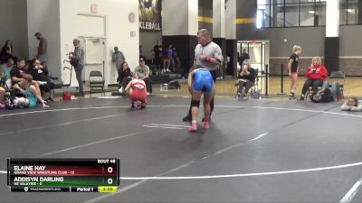 112 lbs Round 6 (16 Team) - Elaine Hay, Grand View Wrestling Club vs Addisyn Darling, NE Valkyrie