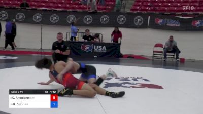 75 kg Cons 8 #1 - Chris Anguiano, Dominator Wrestling Club vs Ryker Cox, Curby 3 Style Wrestling Club