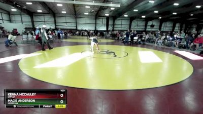 100 lbs Semifinal - Kenna McCauley, Uintah vs Macie Anderson, Herriman