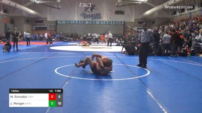 140 lbs Final - Mario Gonzalez, North Bakersfield vs Jackson Morgan, Granada