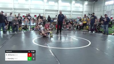 60 lbs Round 5 - Rowan Williams, Beaver Local vs Landon Hensley, West Virginia Wild