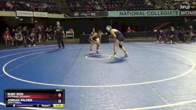 155 lbs Cons. Round 2 - Ruby Rios, McKendree University vs Jordan Palmer, John Carroll