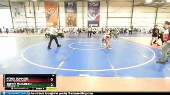 105 lbs Rd# 2 10:30am Friday - Tommy Marchetti, M2TC Blue vs Ayden Summers, NCWAY National Team