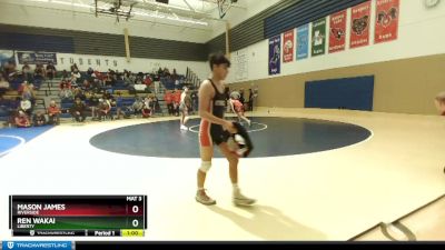 132 lbs Cons. Round 4 - Ren Wakai, Liberty vs Mason James, Riverside