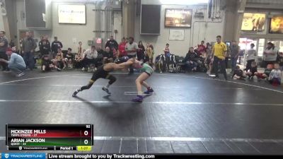 92 lbs Round 1 - Arian Jackson, Quest vs McKinzee Mills, Terps Xtreme