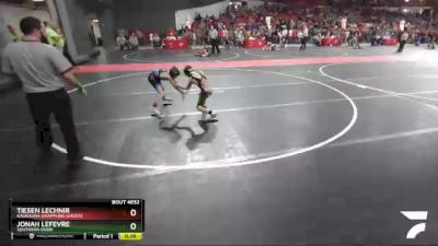 63 lbs Cons. Round 5 - Jonah LeFevre, Southern Door vs Tiesen Lechnir, Kaukauna Grappling Ghosts