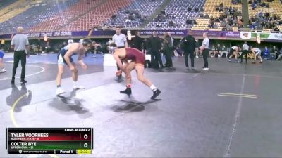 184 lbs 2nd Wrestleback (16 Team) - Tyler Voorhees, Northern State vs Colter Bye, Upper Iowa