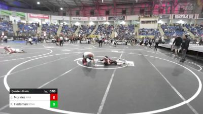 54 lbs Quarterfinal - Jayce Moralez, Pirates vs Finn Tiedeman, Bennett Wrestling Club