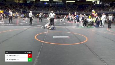 69 lbs Quarterfinal - Vita Pitzarella, Peters Township vs Kloe Krogstad, Springfield Delco